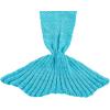 imageAmyHomie Mermaid Tail Blanket Kids Soft Blanket Crochet Mermaid Sleeping Bag Mermaid Gift for GirlsFish Scales Purple KidsLight Blue