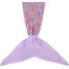 imageAmyHomie Mermaid Tail Blanket Kids Soft Blanket Crochet Mermaid Sleeping Bag Mermaid Gift for GirlsFish Scales Purple KidsLight Purple Rainbow