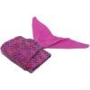 imageAmyHomie Mermaid Tail Blanket Kids Soft Blanket Crochet Mermaid Sleeping Bag Mermaid Gift for GirlsFish Scales Purple KidsRainbow
