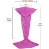 imageAmyHomie Mermaid Tail Blanket Little Mermaid Blanket Soft Crochet All Seasons Sleeping Blanket for Kids Mermaid Gift for GirlsScaleRoseKids
