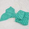 imageAmyHomie Mermaid Tail Blanket Soft Crochet Sleeping Bag Blanket for Kids Adults Mermaid Gift for GirlsRainbowKidsScalemint