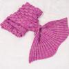 imageAmyHomie Mermaid Tail Blanket Soft Crochet Sleeping Bag Blanket for Kids Adults Mermaid Gift for GirlsRainbowKidsScalepink