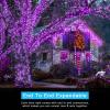 imageAmyHomie Warm White Christmas Lights 108Ft 300LED Plugin Christmas String Lights8 Modes Waterproof Fairy String Lights for Outdoor ampamp Indoor Christmas Tree Home Patio Garden Party Wedding DecorPurple