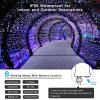 imageAmyHomie Warm White Christmas Lights 108Ft 300LED Plugin Christmas String Lights8 Modes Waterproof Fairy String Lights for Outdoor ampamp Indoor Christmas Tree Home Patio Garden Party Wedding DecorWarm White  Multicolor