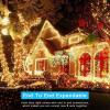 imageAmyHomie Warm White Christmas Lights 108Ft 300LED Plugin Christmas String Lights8 Modes Waterproof Fairy String Lights for Outdoor ampamp Indoor Christmas Tree Home Patio Garden Party Wedding DecorWarm White  White