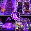 imageAmyHomie Warm White Christmas Lights 108Ft 300LED Plugin Christmas String Lights8 Modes Waterproof Fairy String Lights for Outdoor ampamp Indoor Christmas Tree Home Patio Garden Party Wedding DecorPurple