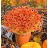imageAmyHomie 20 Bundles Artificial Flowers for Outdoor Outside Spring Summer Decoration UV Resistant Faux Flowers No Fade Fake Plastic Plants Garden Porch Window Box DecoratingFall Orangeeucalyptus