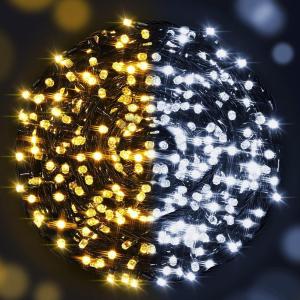 imageAmyHomie Color Changing Christmas Lights 108Ft 300LED White Warm White Christmas String Lights 8 Modes Waterproof Fairy String Lights for Outdoor ampamp Indoor Christmas Tree Home Patio Garden DecorWarm White  White