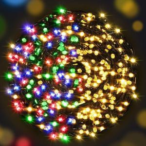 imageAmyHomie Color Changing Christmas Lights 108Ft 300LED White Warm White Christmas String Lights 8 Modes Waterproof Fairy String Lights for Outdoor ampamp Indoor Christmas Tree Home Patio Garden DecorWarm White  Multicolor