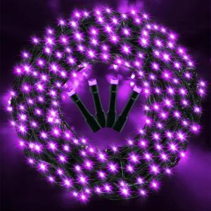 imageAmyHomie Warm White Christmas Lights 108Ft 300LED Plugin Christmas String Lights8 Modes Waterproof Fairy String Lights for Outdoor ampamp Indoor Christmas Tree Home Patio Garden Party Wedding DecorPurple