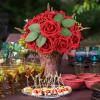 imageAmyHomie 25pcs Red Rose wStem and 40pcs Leaves for DIY Wedding Bouquets Centerpieces Arrangements Party Baby Shower Home Decorations