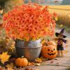 imageAmyHomie 32 Bundles Artificial Fall Flowers for Outdoors