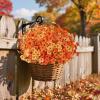 imageAmyHomie 32 Bundles Artificial Fall Flowers for Outdoors
