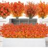 imageAmyHomie 32 Bundles Orange Fall Artificial Flowers for Outdoor Fall Decor