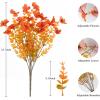 imageAmyHomie 32 Bundles Orange Fall Artificial Flowers for Outdoor Fall Decor