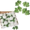 imageAmyHomie 100pcs White Rose wStem and 40pcs Leaves for DIY Wedding Bouquets Centerpieces Arrangements Party Baby Shower Home Decorations