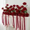image:imageAmyHomie 48 PCS Black Roses Velvet Realistic Artificial Flowers with Bendable Stems for Wedding Bouquets Baby Shower Party Home Decor Fake Flowers Gifts for Valentines Mothers Day Womens DayRed