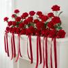 image:imageAmyHomie 48 PCS Black Roses Velvet Realistic Artificial Flowers with Bendable Stems for Wedding Bouquets Baby Shower Party Home Decor Fake Flowers Gifts for Valentines Mothers Day Womens DayRed