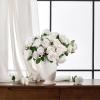 image:imageAmyHomie 48 PCS Black Roses Velvet Realistic Artificial Flowers with Bendable Stems for Wedding Bouquets Baby Shower Party Home Decor Fake Flowers Gifts for Valentines Mothers Day Womens DayWhite