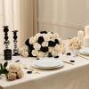image:imageAmyHomie 48 PCS Black Roses Velvet Realistic Artificial Flowers with Bendable Stems for Wedding Bouquets Baby Shower Party Home Decor Fake Flowers Gifts for Valentines Mothers Day Womens DayBlack