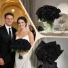 image:imageAmyHomie 48 PCS Black Roses Velvet Realistic Artificial Flowers with Bendable Stems for Wedding Bouquets Baby Shower Party Home Decor Fake Flowers Gifts for Valentines Mothers Day Womens DayBlack